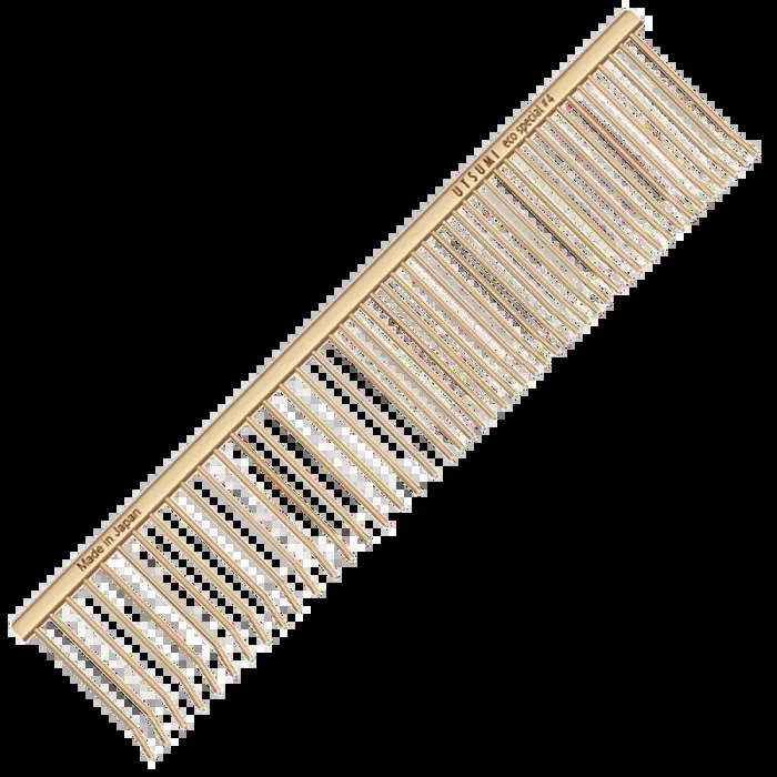 7.5″ Curved Tip ECO Special #4 Comb Gold by Utsumi