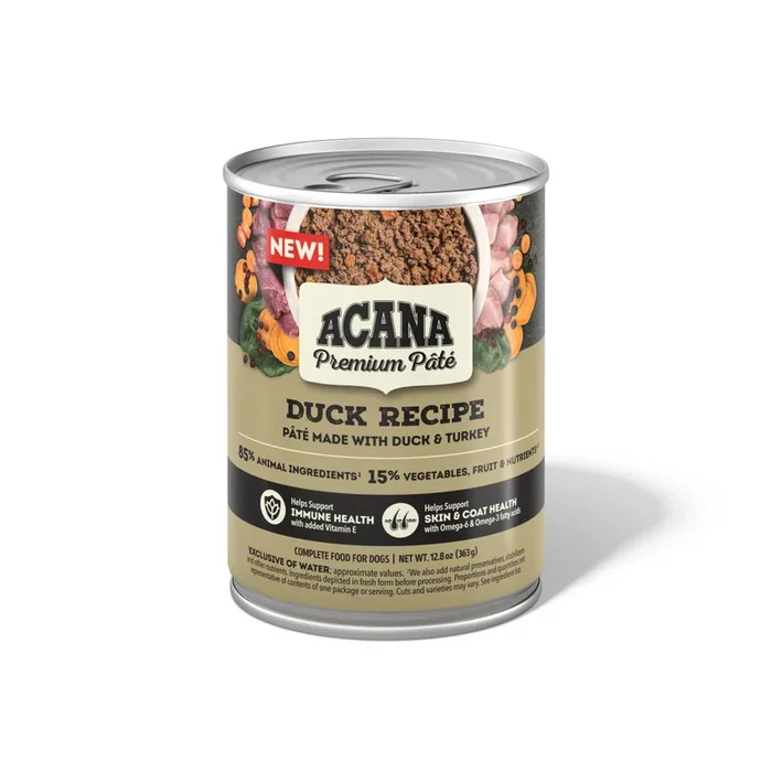 Acana Premium Pâté Canned Dog Food Duck 12ea/12.8 oz