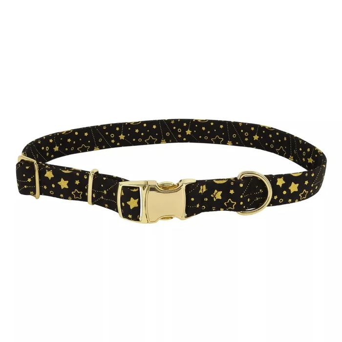 Accent Metallic Adjustable Dog Bright Black Galaxy