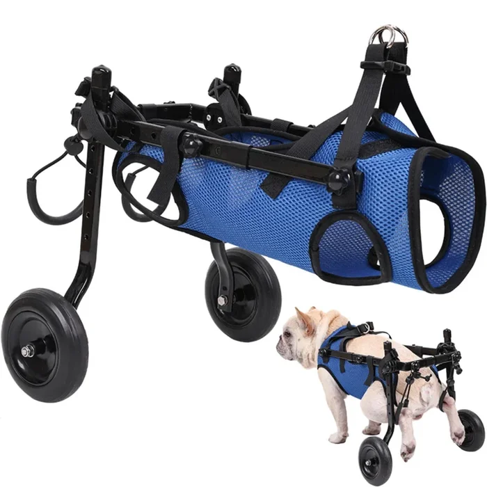 Adjustable Small Dog Wheelchair – Mobility Aid for Disabled Pets,Small Dog Wheelchair for Back Legs, Leg Brace & Hip Support – 8