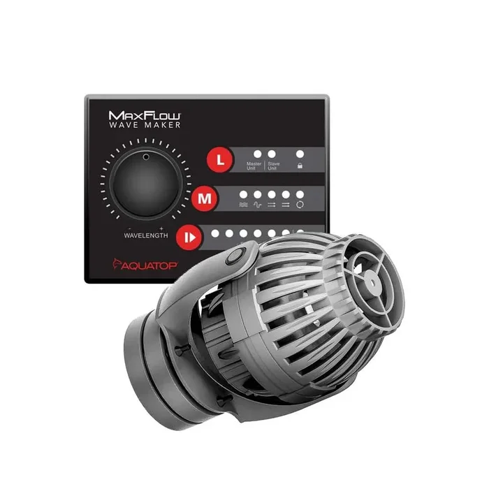Aquatop MaxFlow MWV-1000 DC Wavemaker Pump with Controller 175 – 1056GPH