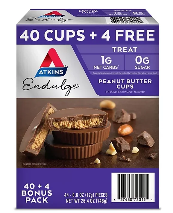 Atkins Endulge Peanut Butter Cups Pack, Keto Friendly (44 ct.)