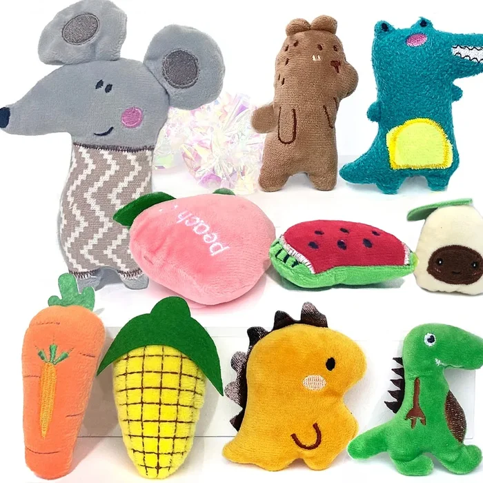 Azoffyiu Cat Toys, Interactive Cat Toy For Indoor Cats, Soft And Durable Crinkle Sound Catnip Toys, Catnip Filled Mouse Cat Teet