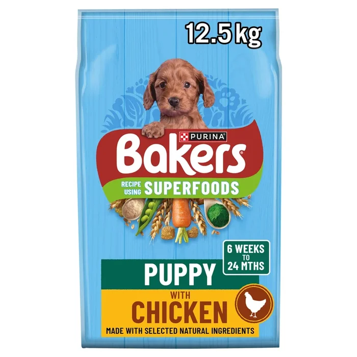 Bakers Meaty Meals Small Dog Adult Dry Dog Food with Tasty Chicken 12.5kg