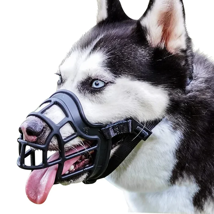 Barkless Dog Muzzle, Basket Muzzle Anti Biting Chewing, Sturdy Lightweight Cage Mouth Cover For Small Medium Large Sized Dogs, A
