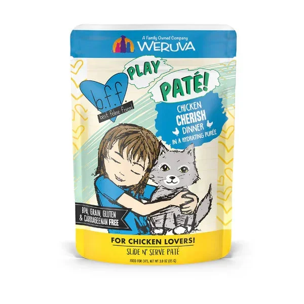BFF Play Paté Cherish Chicken Wet Cat Pouch (3oz)