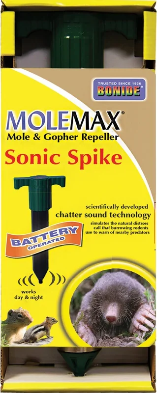 Bonide Molemax Sonic Spike Repeller Battery