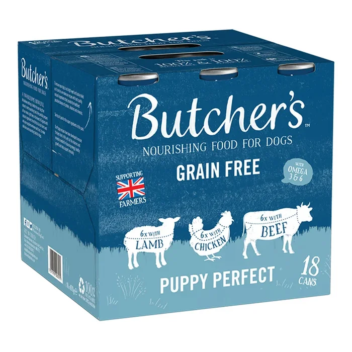 Butcher’s Grain Free Perfect Puppy Wet Food 18x400g