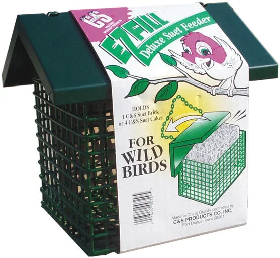 C&S E-Z FILL DELUXE SUET FEEDER W/ROOF
