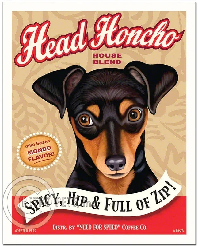 C-117 8×10 Print, Miniature Pinscher “Head Honcho, Min Pin”