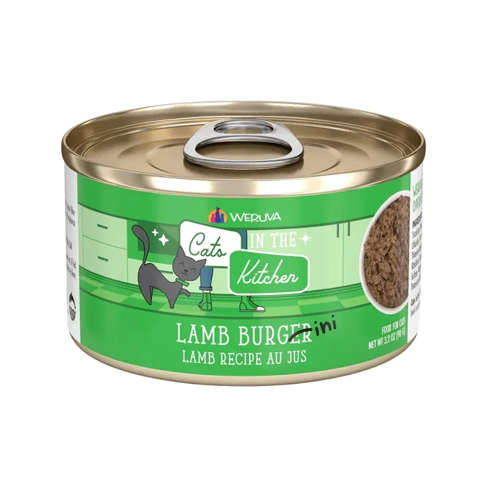 Canned Cat Food – Cats in the Kitchen, Lamb Burger-ini, Lamb Recipe Au Jus