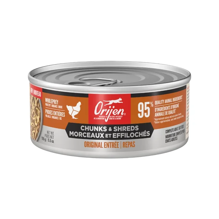 Canned Cat Food – CHUNKS & SHREDS – Original Entrée