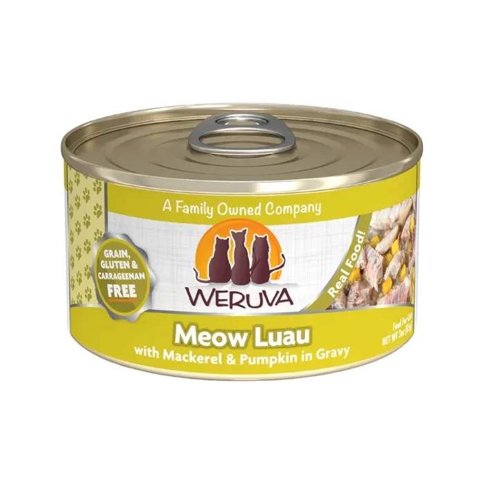 Canned Cat Food – CLASSIC – Meow Luau – Mackerel & Pumpkin in Gravy