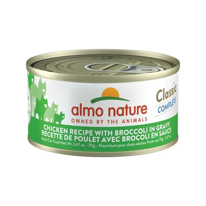 Canned Cat Food – Classic Complete – Chicken Recipe with Broccoli in Gravy – Adult