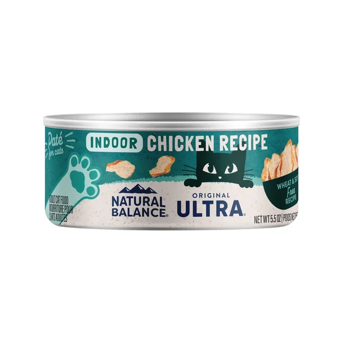Canned Cat Food – ORIGINAL ULTRA – Indoor Chicken Recipe Paté – 5.5 oz