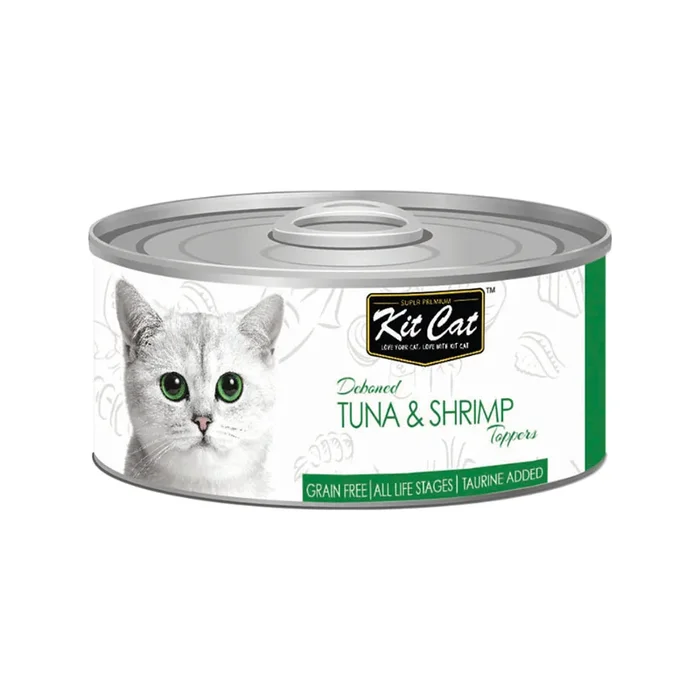Canned Cat Food Topper – Deboned Tuna & Shrimp – 80 g