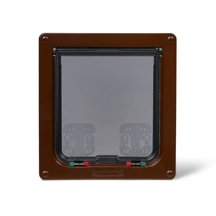 Cat Mate 4 Way Lock Cat Flap Large Brown
