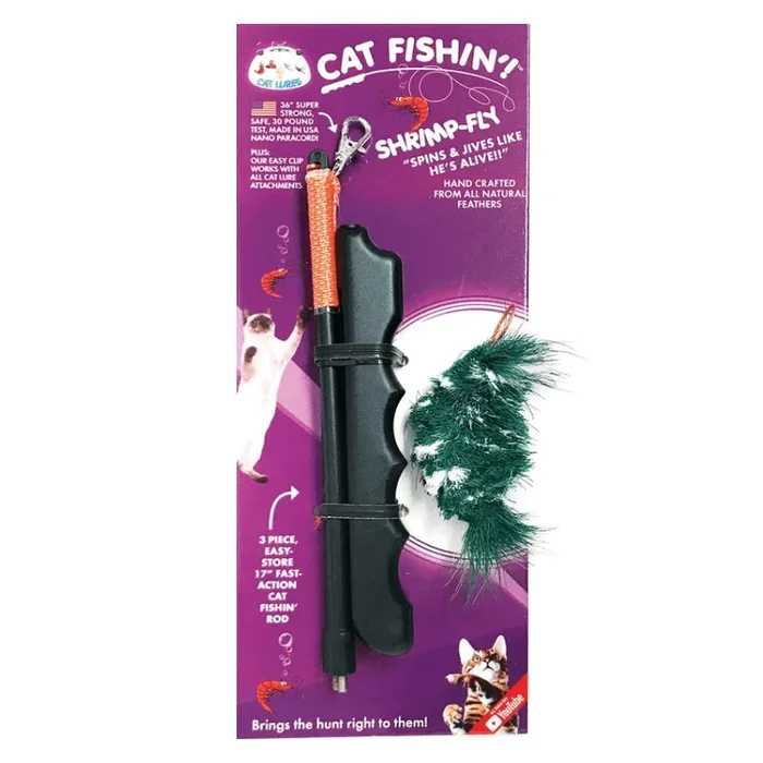 Cat Teaser – CAT LURES – Cat Fishin’!, SHRIMP-FLY with Rod