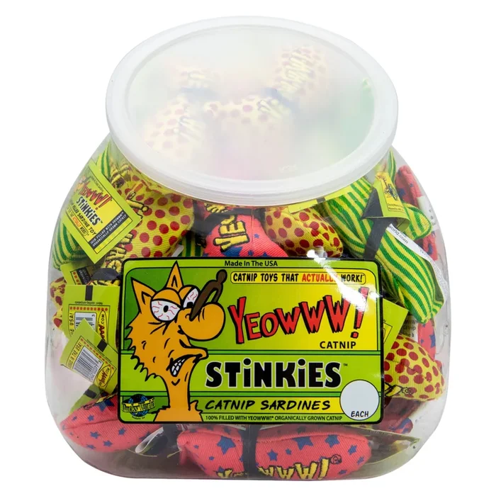 Catnip Cat Toy – Stinkies Sardines – 1 pc