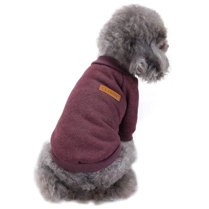 Chborless Pet Dog Classic Knitwear Sweater Warm Winter Puppy Pet Coat Soft Sweater Clothing For Small Dogs (Xl, Purple)