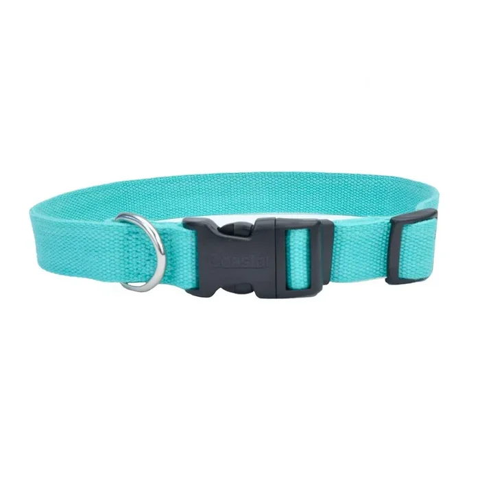 Coastal Pet – New Earth Soy – Adjustable Dog Collar, Mint, 3/4 x 12-18