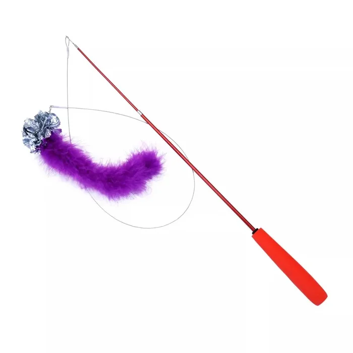 Coastal Turbo Telescoping Teaser with Crinkle Tail Cat Toy