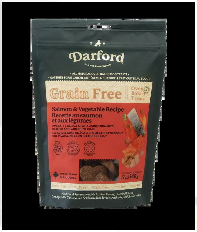 Darford Grain Free Dog Biscuits Salmon Recipe Regular 12 oz