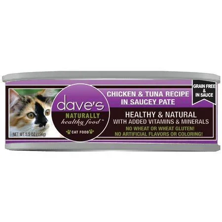 Dave’s Cat Can Naturally Healthy Can Pate Chicken & Tuna