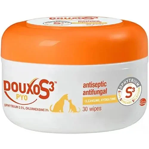 Douxo Chlorhexidine 3% PS PYO Pads for Dogs and Cats 30CT