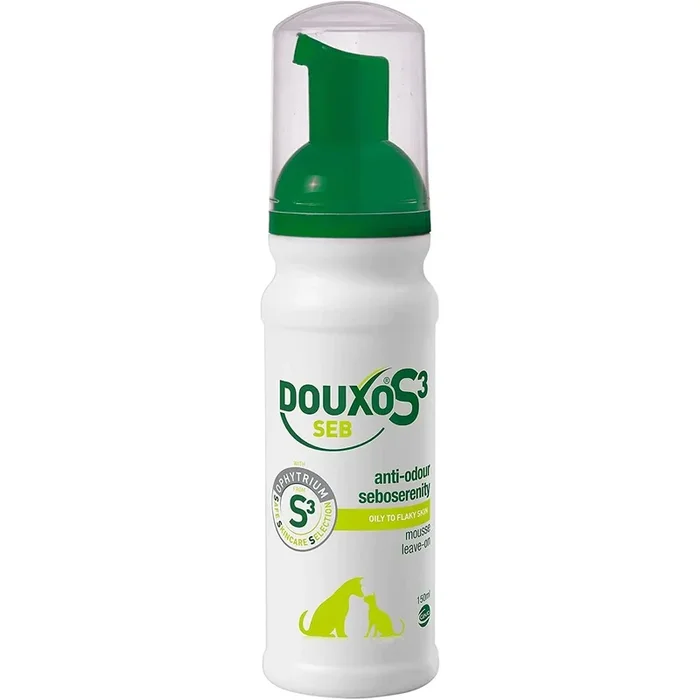 Douxo S3 SEB Mousse 5.1 oz Relief For Seborrhea In Dogs And Cats
