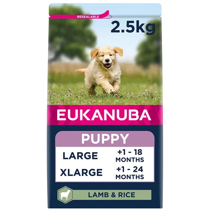 Eukanuba Large Breed Puppy Dry Dog Food Lamb & Rice 2.5kg