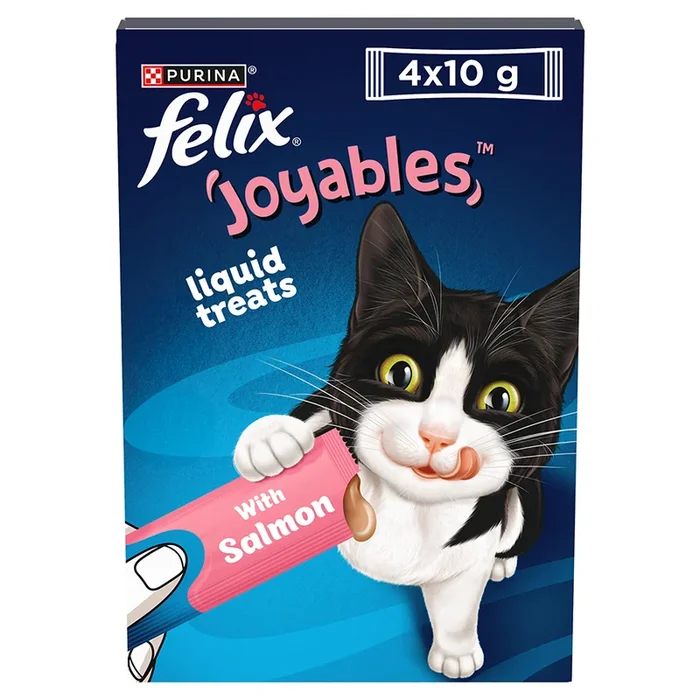 Felix Joyables Lickable Cat Treats with Salmon 4x10g