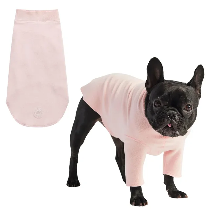 Gf Pet Gondola Base Layer For Dogs | Micro Polar Fleece Dog Bodysuit | Warm 4-Way Stretch Onesie | Full Body Coverage, Protection From Cold | Pajamas & Winterwear – Pink – 3X Large