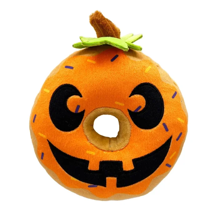 H&K Pumpkin Donut Dog Toy
