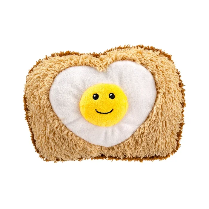 Hardy the Egg Toast Plush Dog Toy