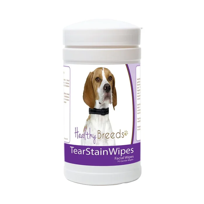 Healthy Breeds English Pointer Tear Stain Wipes 70 Count