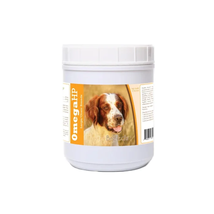Healthy Breeds Irish Red and White Setter Omega HP Fatty Acid Skin and Coat Support Soft Chews 90 Count