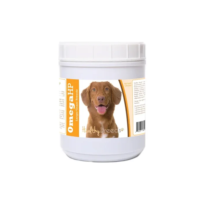 Healthy Breeds Nova Scotia Duck Tolling Retriever Omega HP Fatty Acid Skin and Coat Support Soft Chews 90 Count
