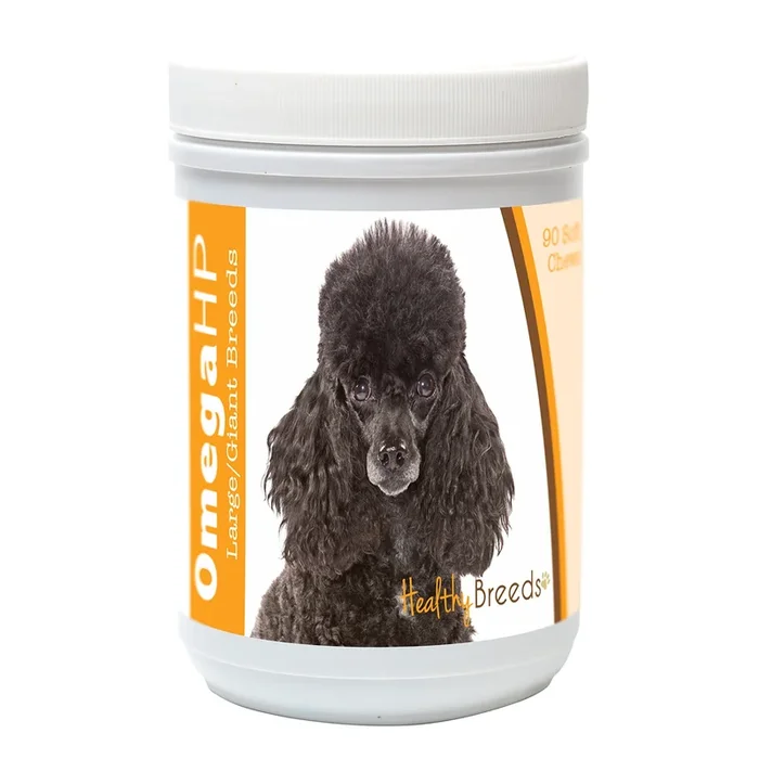 Healthy Breeds Poodle Omega HP Fatty Acid Skin and Coat Support Soft Chews 90 Count