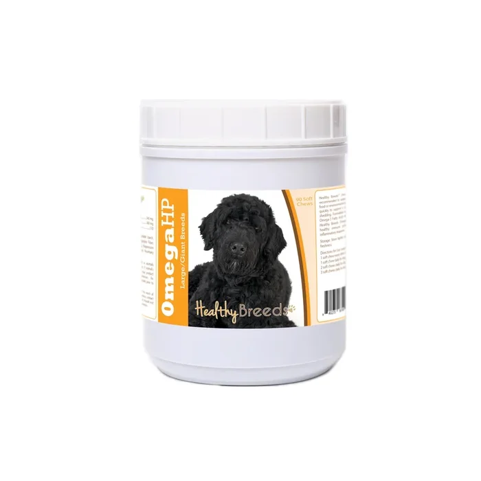 Healthy Breeds Portuguese Water Dog Omega HP Fatty Acid Skin and Coat Support Soft Chews 90 Count