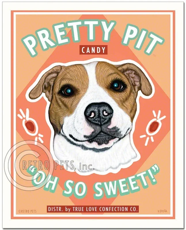 HP-114 8×10 Print, Pitbull Terrier “Pretty Pit Candy”