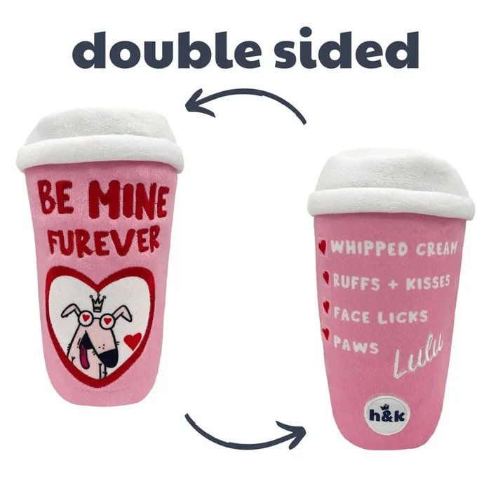 Huxley & Kent Be Mine Furever Coffee Dog Toy Large