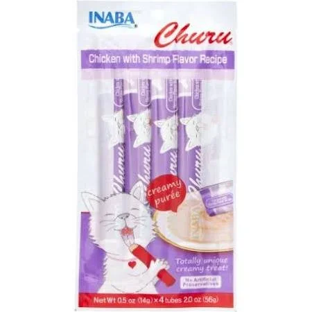Inaba Churu Chicken with Shrimp Flavor Recipe 4/2oz {L+1} 859246