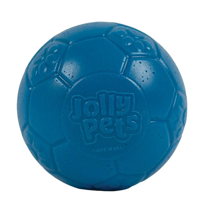 Jolly Pets Mini Soccer Ball Dog Toy 3″ Ocean Blue