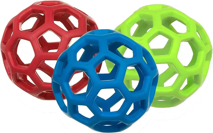 JW Hol-ee Roller Durable Rubber Dog Toy for Fetch and Chew Play in Multiple Sizes