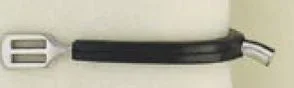 Ladies Stainless Steel Rubber Side Spur 5/8 Bk/Wh