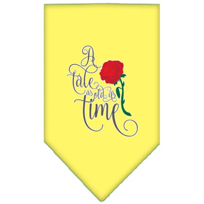 Mirage Pet Product Timeless Tale Screen Print Bandana Yellow Small