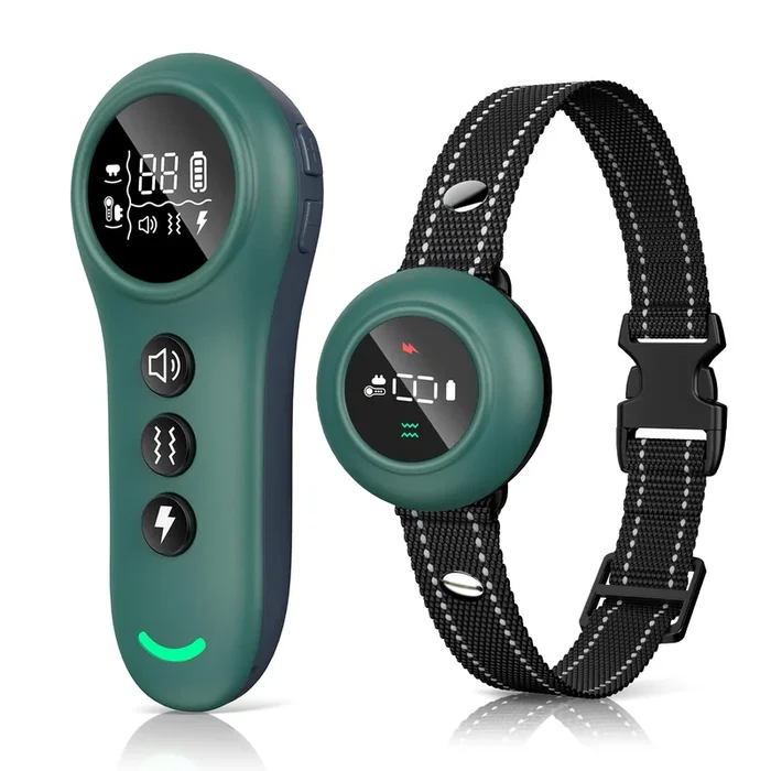 [New 2025] 2-In-1 Dog Shock Collar & Bark Collar – 3300Ft Dog Training Collar With Remote, Automatic Anti-Barking, 5 Adjustable