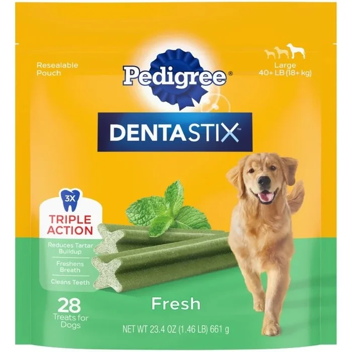 Pedigree Dentastix Fresh Flavor Dental Dog Treats for Large Dogs