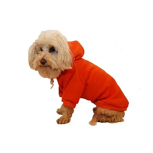 Pet Life Cotton Pet Hoodie Orange Sm